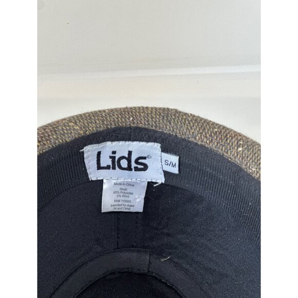 VTG Lids Tweed Bucket Fedora Hat S/M Brown Speckled Wool Blend Classic Style - Picture 4 of 6